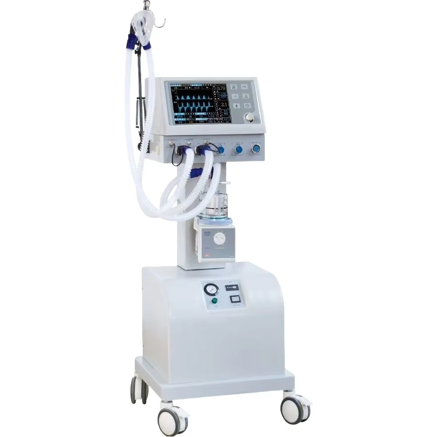 Custom OEM Hospital Ventilator Machine with 1-99bpm Respiratory Rate and 4 Hours Backup Power