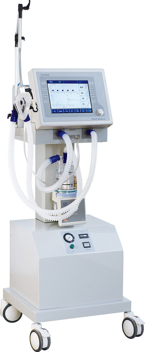 PA-900B Advanced Medical Ventilator Machine with 10.4 Inch TFT Display for ICU and Emergency Use