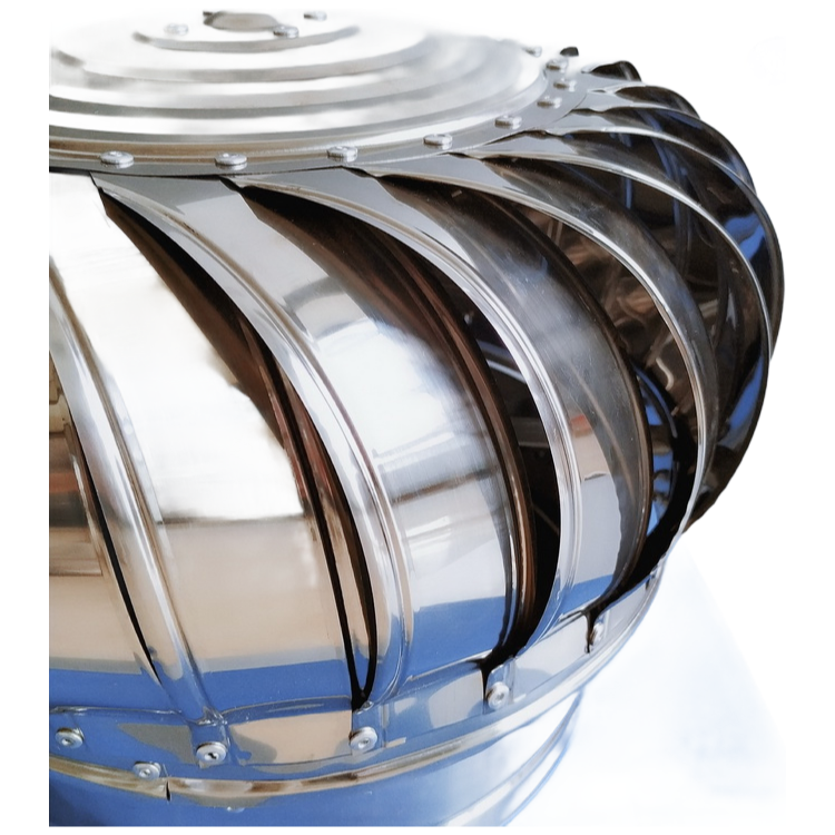 ISO Approved Wind-Driven Turbine Ventilation System with Variable Angle Installation (0-22.5°)