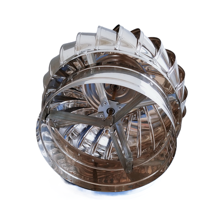 ISO Approved Wind-Driven Turbine Ventilation System with Variable Angle Installation (0-22.5°)
