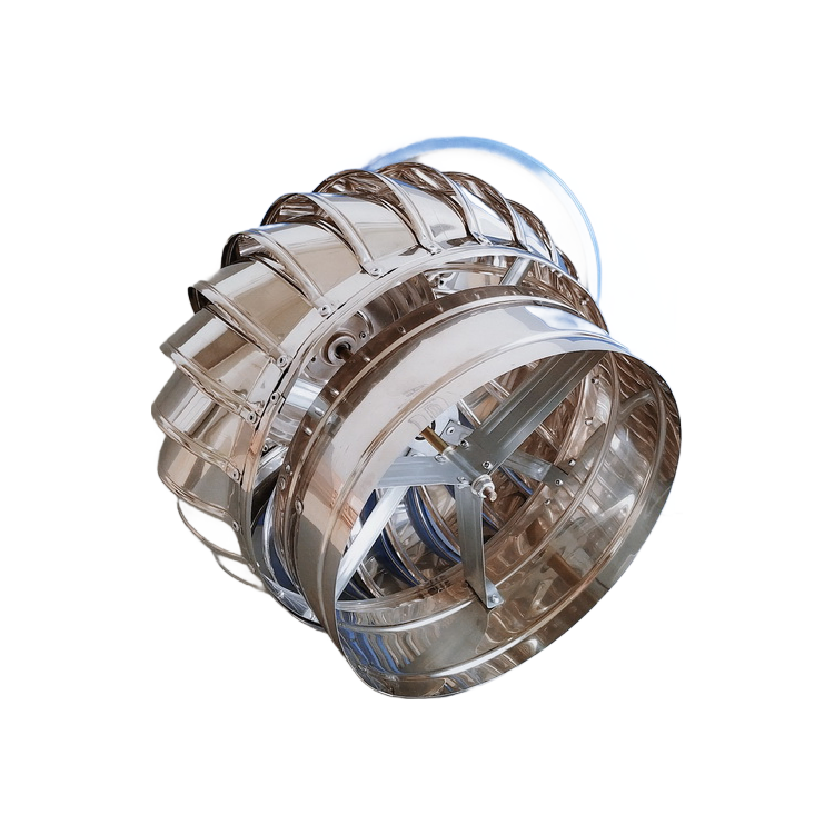 ISO Approved Wind-Driven Turbine Ventilation System with Variable Angle Installation (0-22.5°)