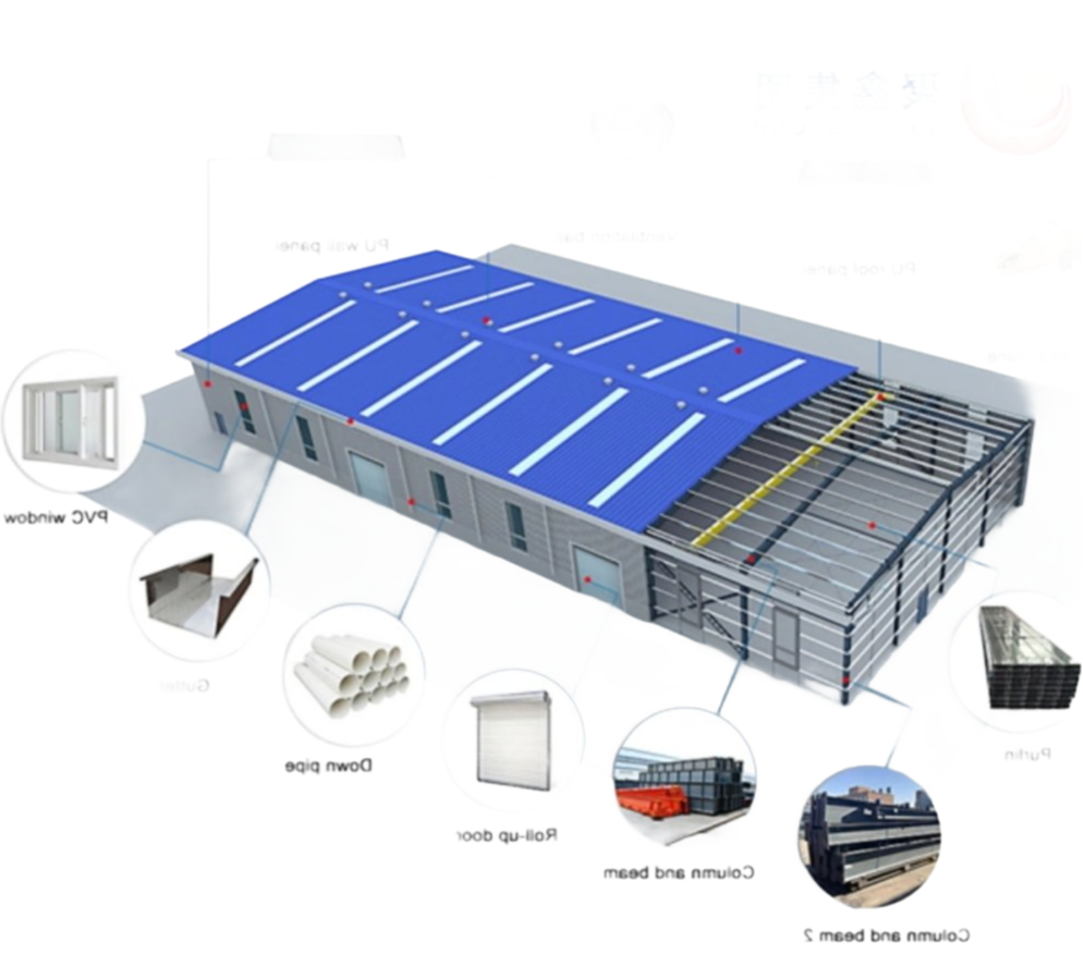 Prefabricated Steel Structure Building for Industrial Use - ISO9001 Certified Manufacturer