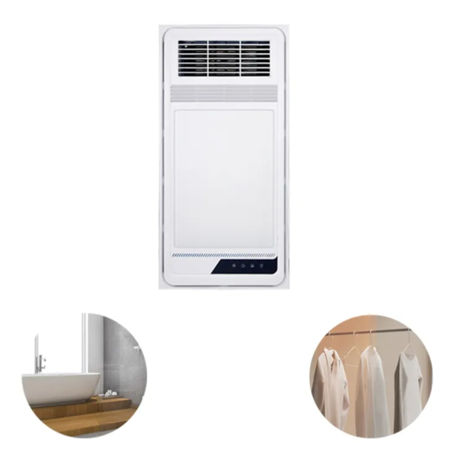 Heatflow 4 Infrared Heater with 8W LED Light and 1100-2000W Power for Home Bathroom Use