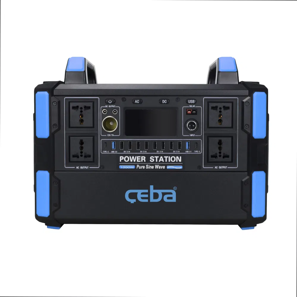 1000W Outdoor Portable UPS Lithium Battery Power Supply for Security Monitoring - High Capacity Energy Storage System