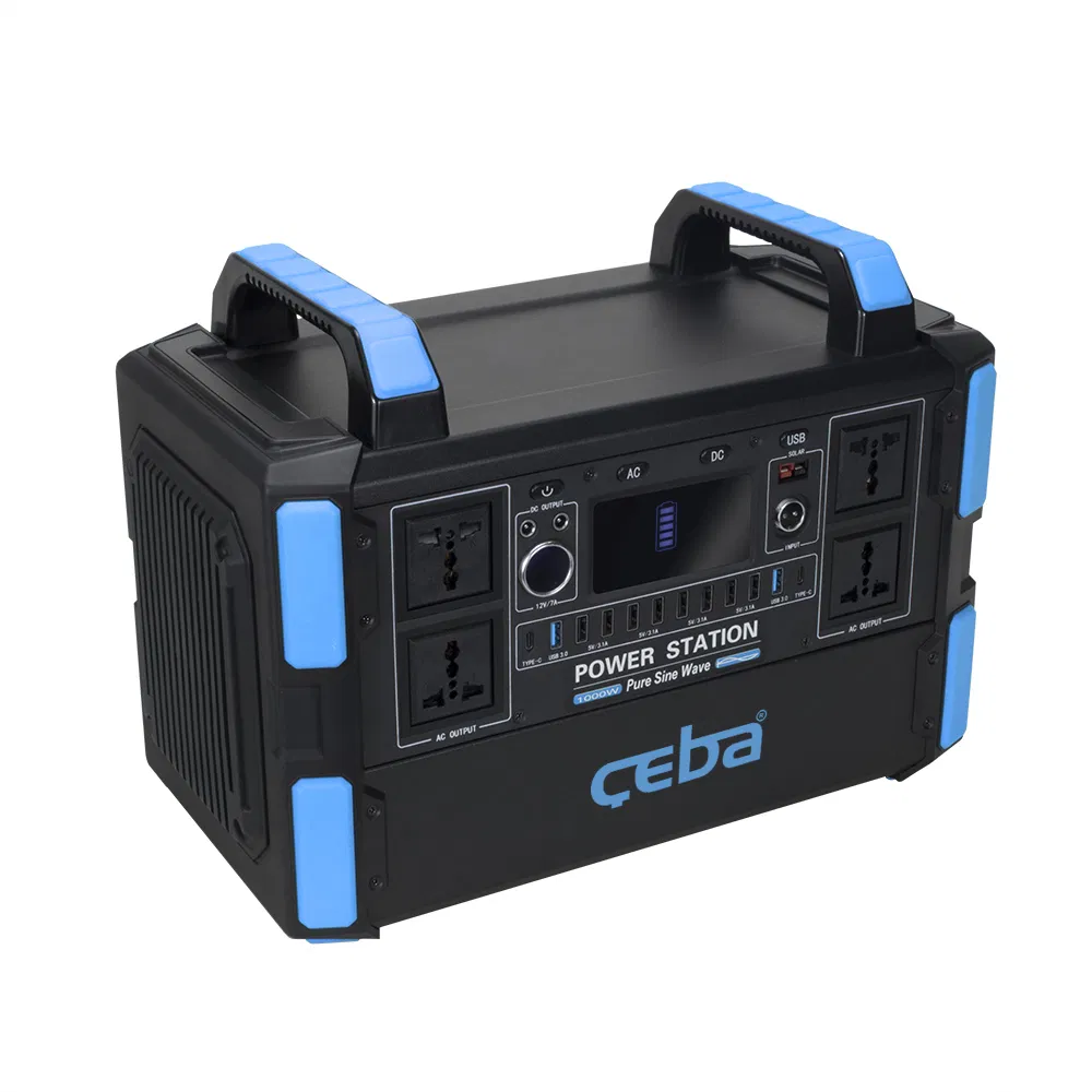 1000W Outdoor Portable UPS Lithium Battery Power Supply for Security Monitoring - High Capacity Energy Storage System