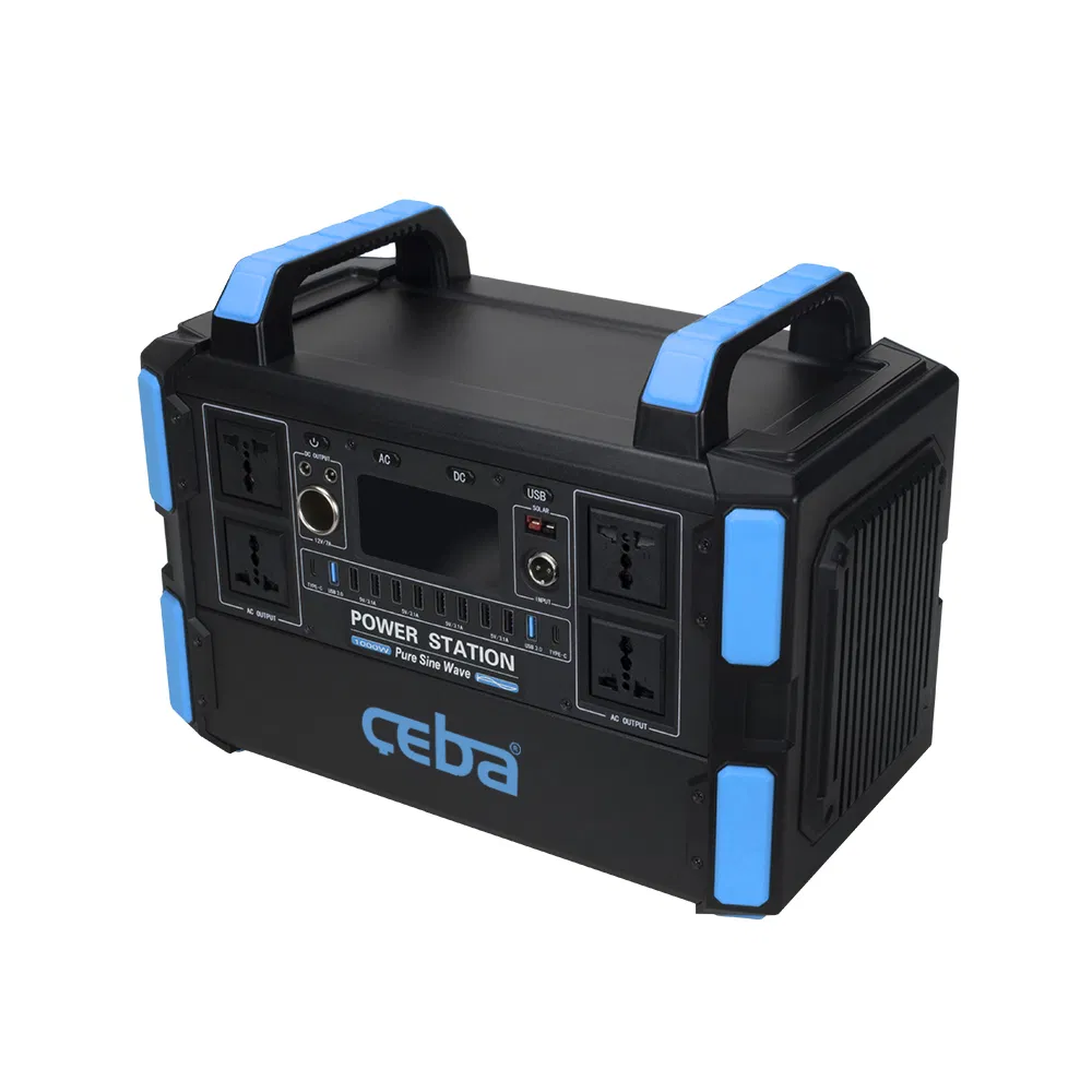1000W Outdoor Portable UPS Lithium Battery Power Supply for Security Monitoring - High Capacity Energy Storage System