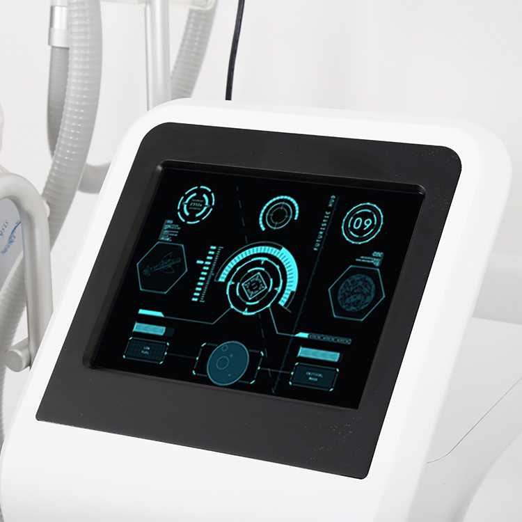 4 Handles Cryolipolysis Slimming Device with Wind+Water+Semiconductor Cooling System