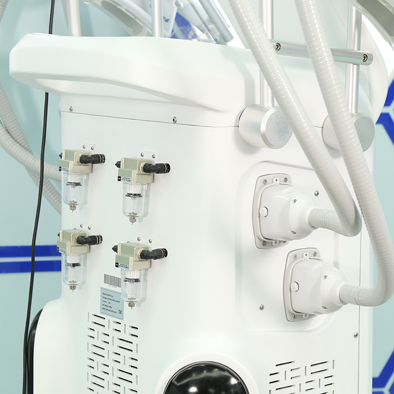 4 Handles Cryolipolysis Slimming Device with Wind+Water+Semiconductor Cooling System