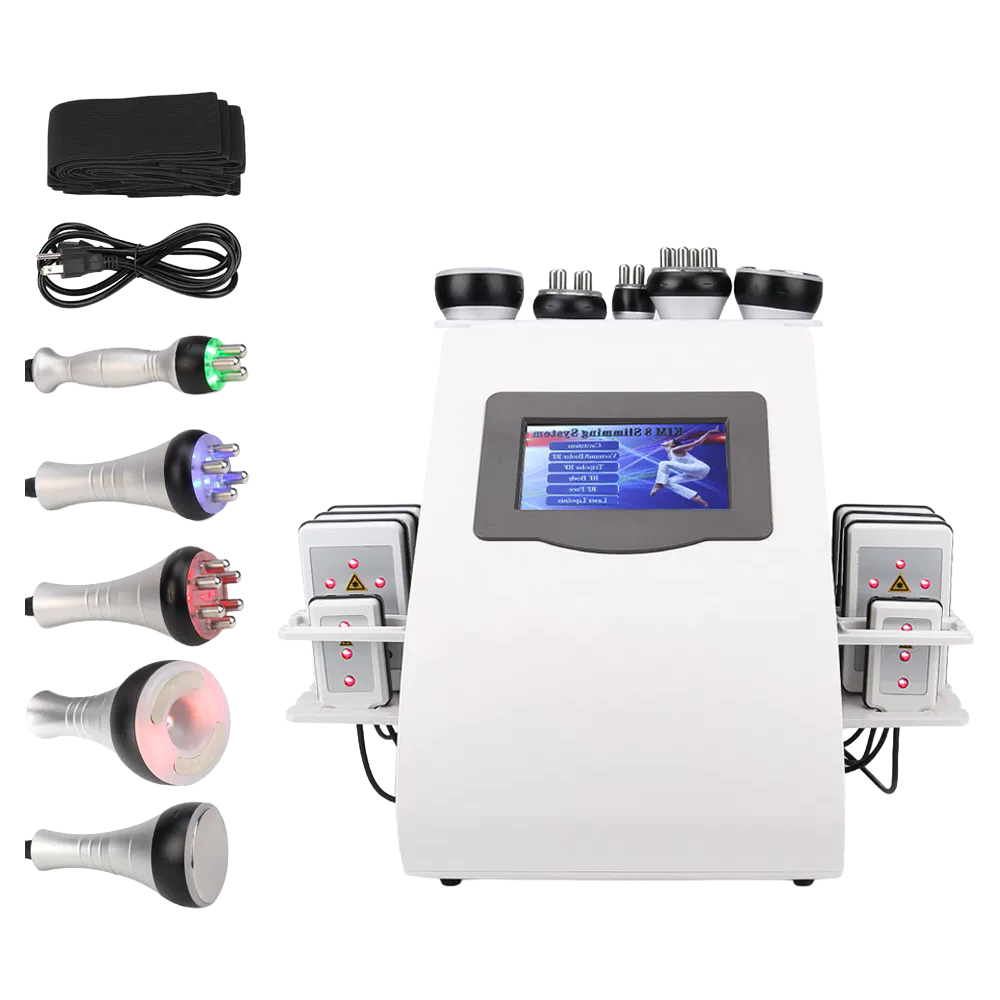 Non-Invasive 6 in 1 Slimming Machine with 1MHz RF and 635-650nm Laser for Fat Reduction