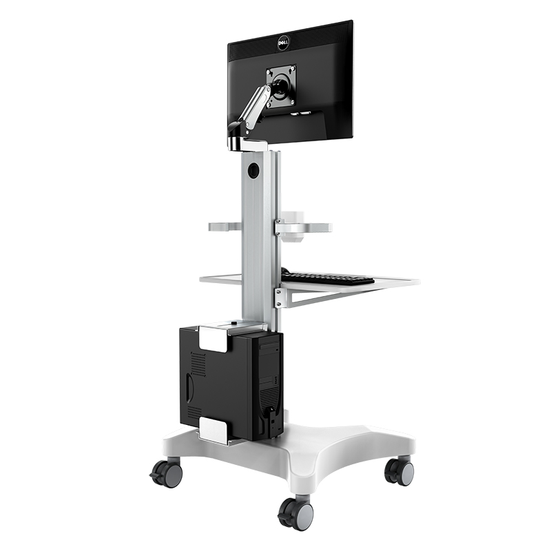 Height Adjustable Medical Trolley Cart for Dental Clinic with Oral Scanner - Nursing Cart Stand