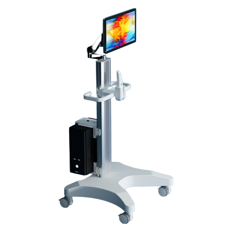 Height Adjustable Medical Trolley Cart for Dental Clinic with Oral Scanner - Nursing Cart Stand