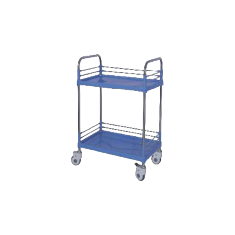 ABS Plastic Stainless Steel Medical Dressing Trolley with 3 Shelves - Hospital Nursing Cart