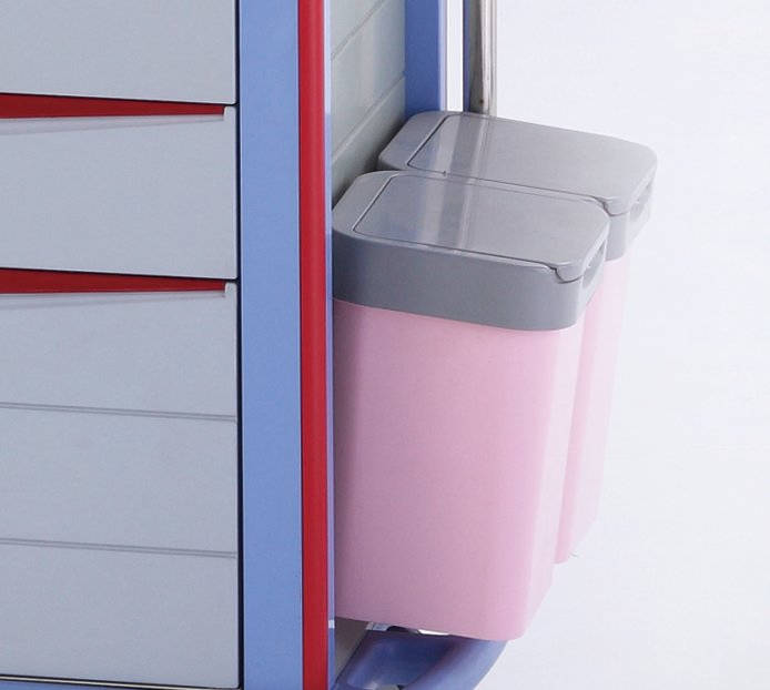Emergency Crash Cart for ICU & Critical Care Units - ABS Medical Crash Cart with Central Locking System