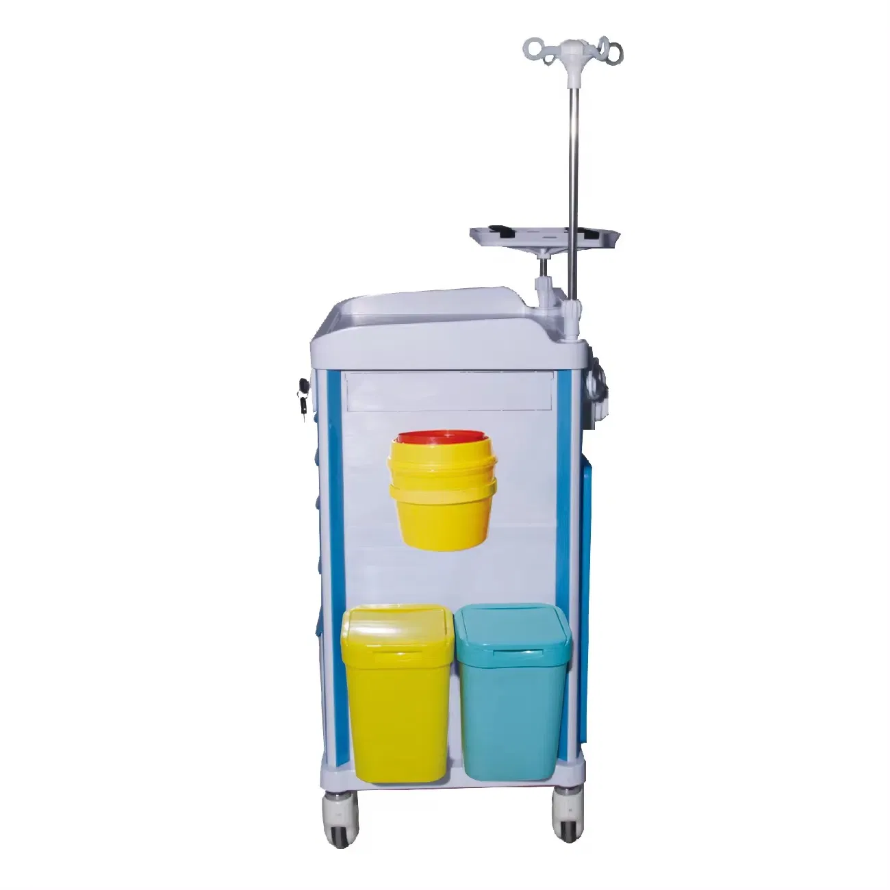 High-Quality ABS Emergency Medical Trolley for Hospital Outpatient and Emergency Use