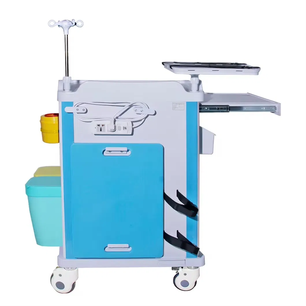 High-Quality ABS Emergency Medical Trolley for Hospital Outpatient and Emergency Use