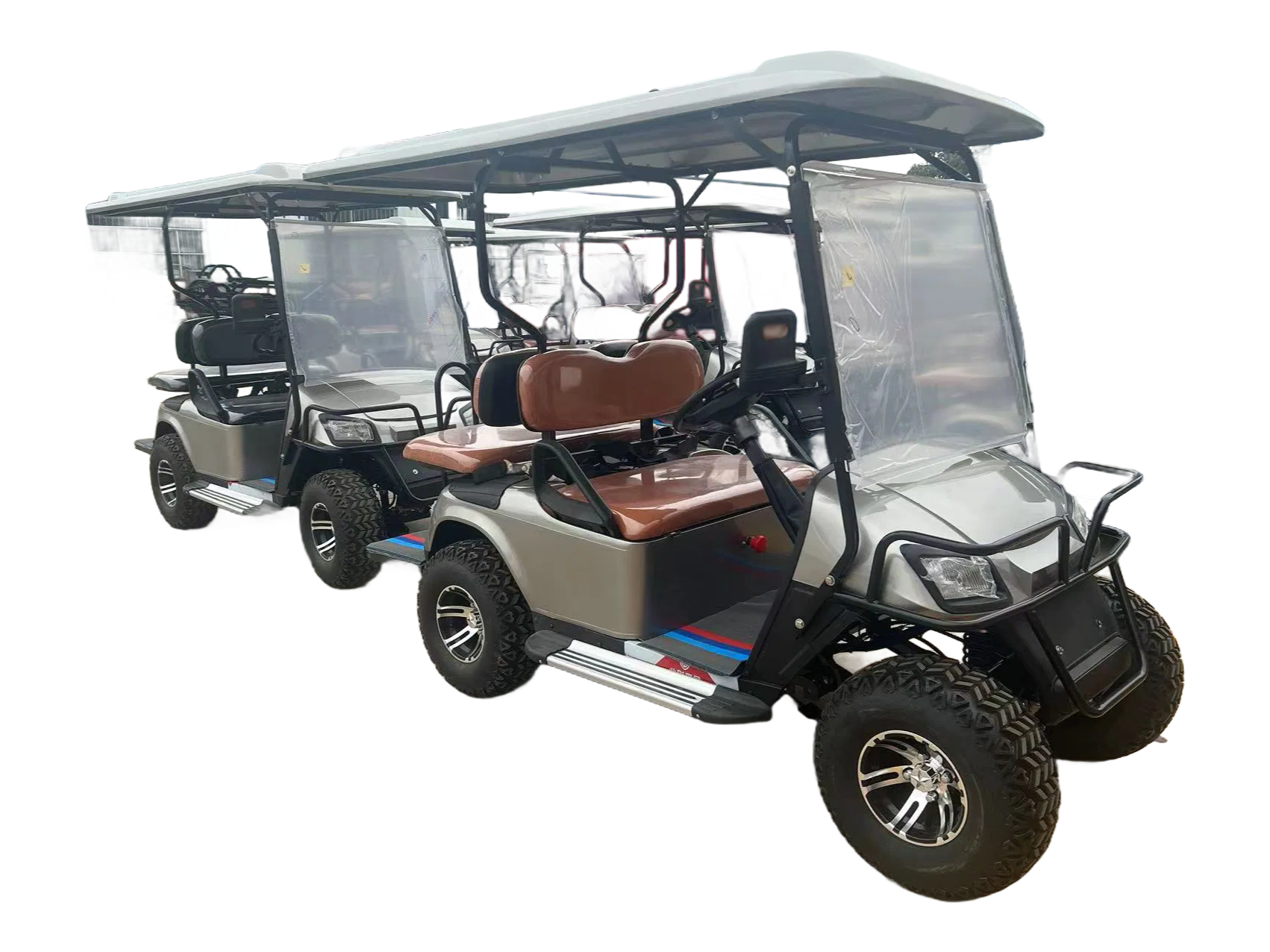 Wholesale Custom 670kg Golf Cart with 140AH Lead-Acid Battery for Tourist Destinations