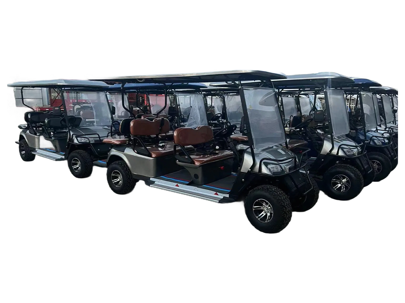 Wholesale Custom 670kg Golf Cart with 140AH Lead-Acid Battery for Tourist Destinations