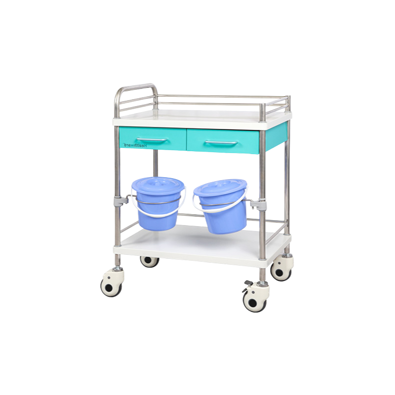 Durable ABS Clinical Trolley with 2-Year Warranty and Easy Cleaning Surface