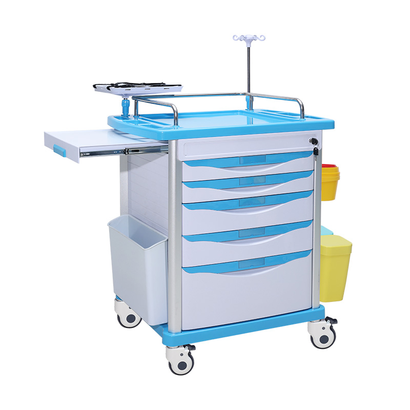 Professional Manufacturer of Durable Medical Equipment Trolleys with Silent Brake Casters