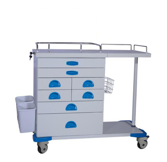 THR-ZY106 Hospital Drug Delivery Cart with 6 Layers and 8 Drawers for Medical Use