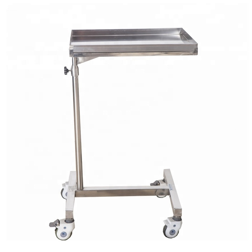 Factory Direct Stainless Steel Hospital Instrument Cart with Easy Cleaning Feature
