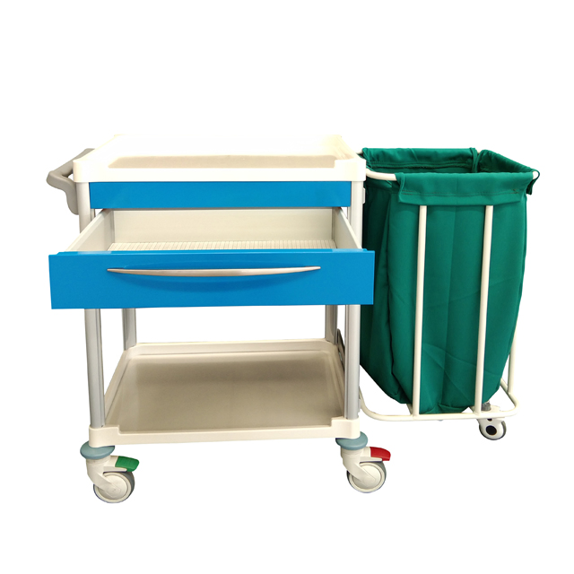 Industrial Grade Laundry Washing Cart with ABS Surface and Aluminum Alloy Frame