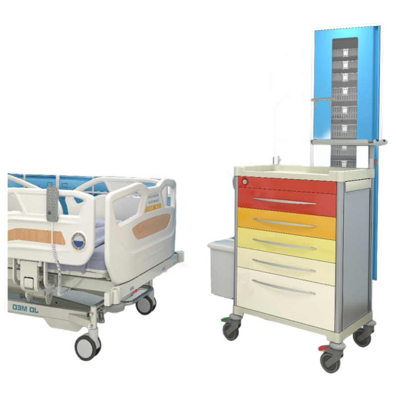 Durable Hospital Nursing Trolley with Corrosion Resistance and Easy Cleaning Features