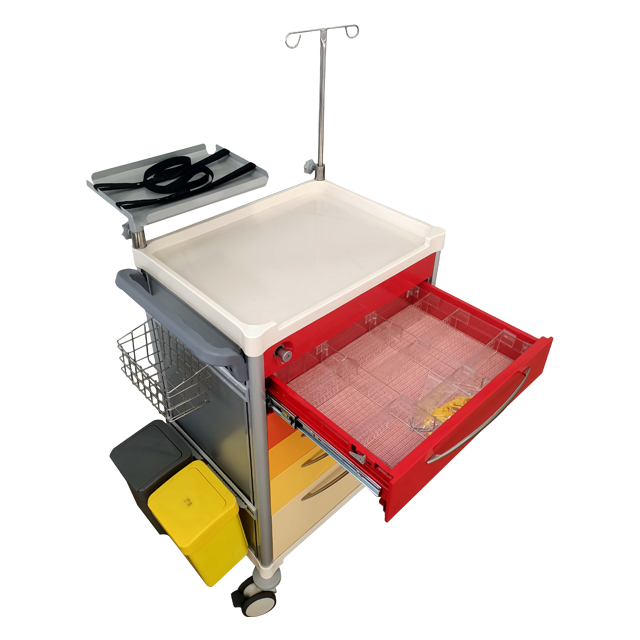 Durable Hospital Nursing Trolley with Corrosion Resistance and Easy Cleaning Features