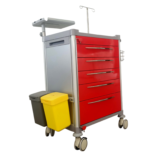 Durable Hospital Nursing Trolley with Corrosion Resistance and Easy Cleaning Features