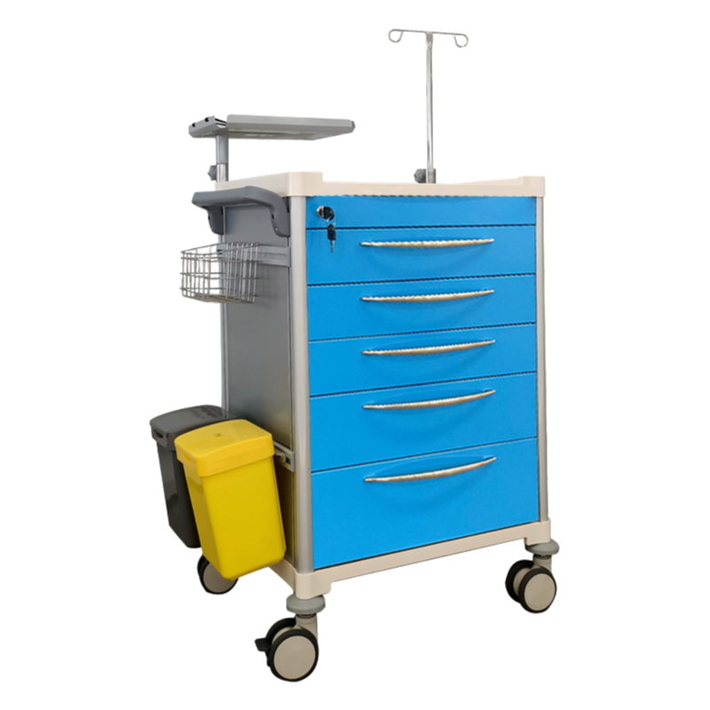 Durable Hospital Nursing Trolley with Corrosion Resistance and Easy Cleaning Features