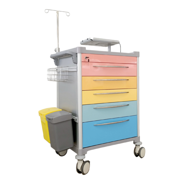 Durable Hospital Nursing Trolley with Corrosion Resistance and Easy Cleaning Features