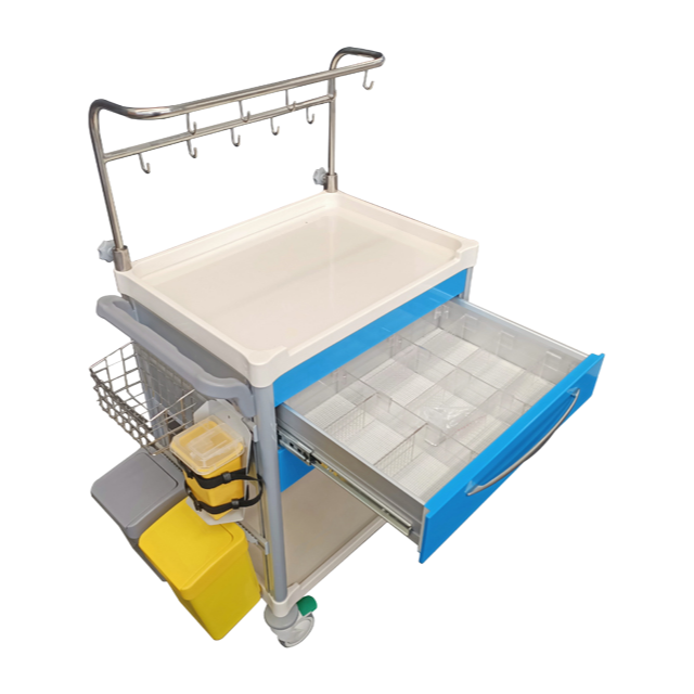 High-Quality Hospital Infusion Trolley with ABS Surface & Aluminum Alloy Frame for Medical Use