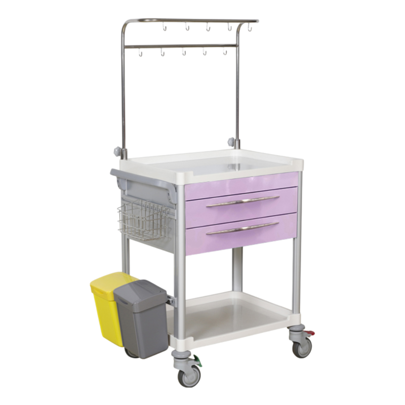 High-Quality Hospital Infusion Trolley with ABS Surface & Aluminum Alloy Frame for Medical Use