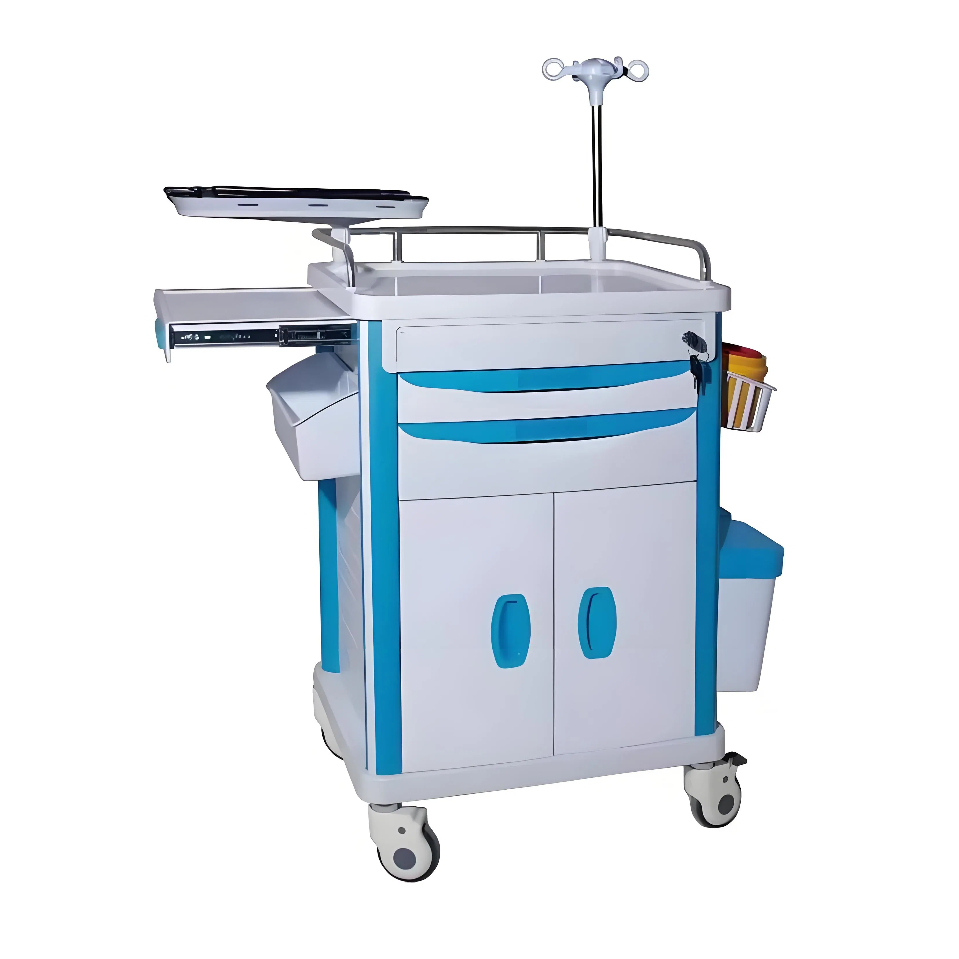 OEM ODM Medical Equipment Stainless Steel Trolley with Swivel Casters