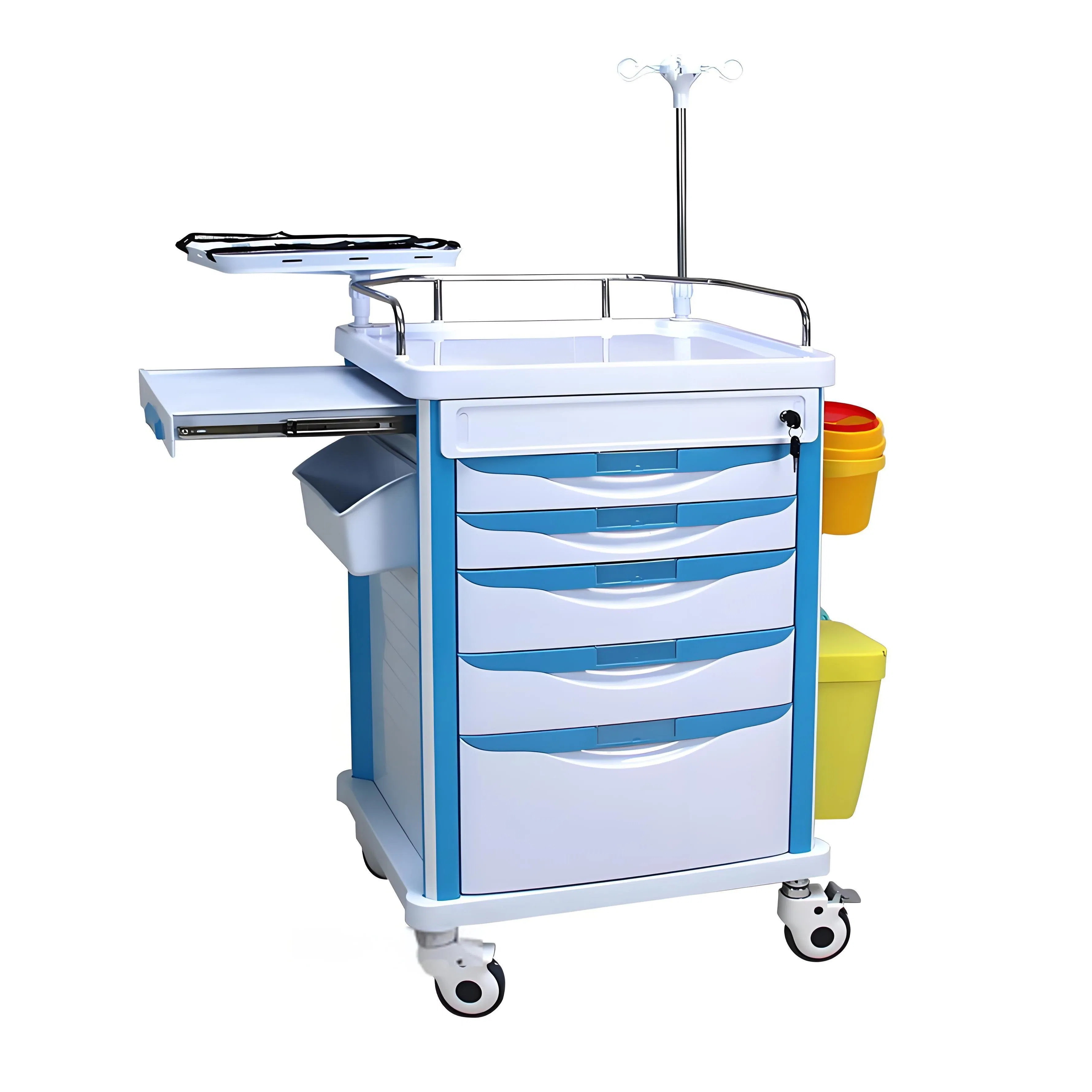 OEM ODM Medical Equipment Stainless Steel Trolley with Swivel Casters