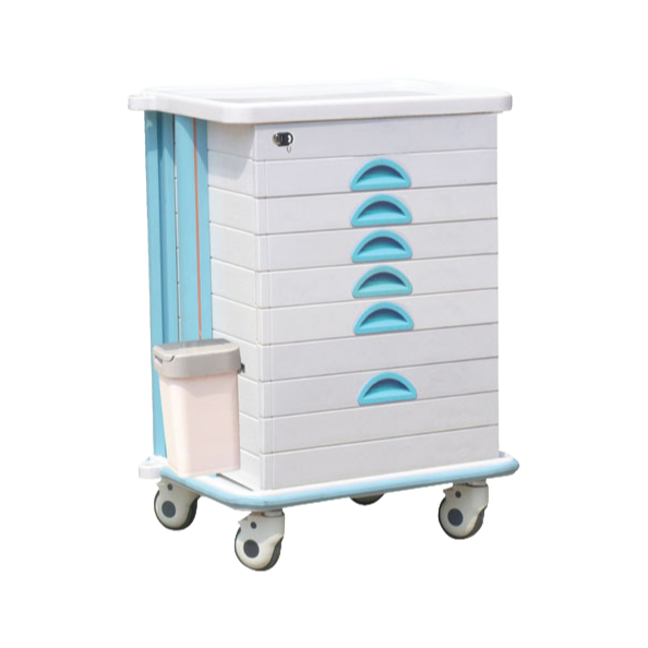 SLV-T602 Endoscopic Trolley for Hospital Equipment Storage with Adjustable Shelves