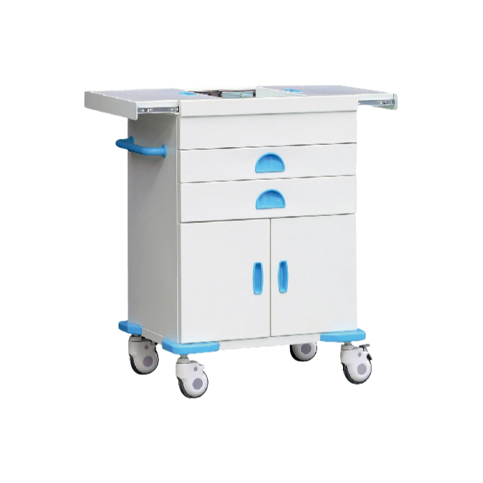 SLV-T602 Endoscopic Trolley for Hospital Equipment Storage with Adjustable Shelves