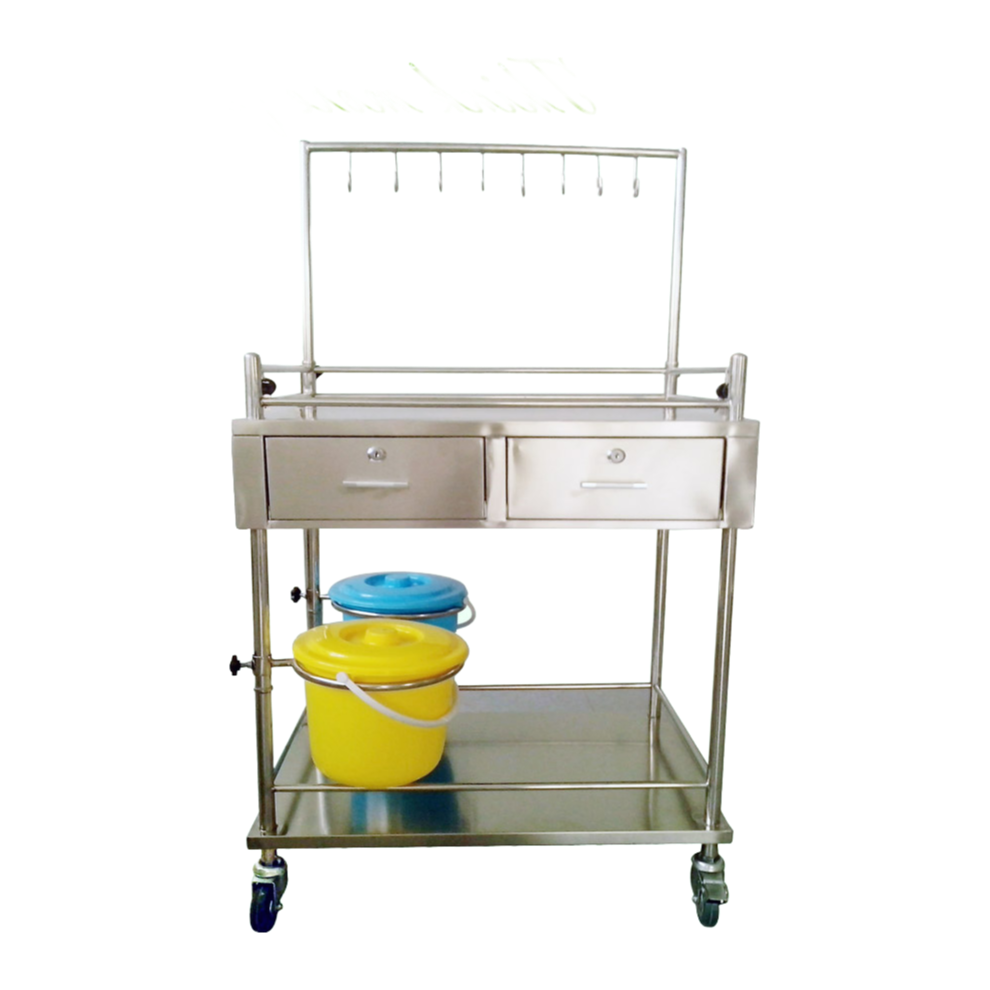 SLV-T602 Endoscopic Trolley for Hospital Equipment Storage with Adjustable Shelves