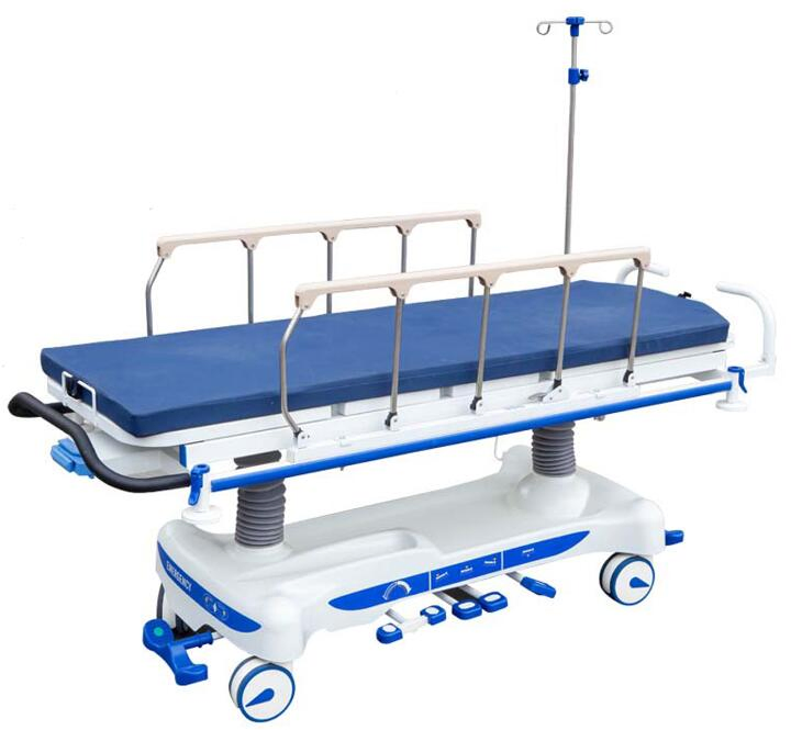 Professional Grade Hydraulic Medical Transfer Stretcher with Height Adjustment 630-950mm