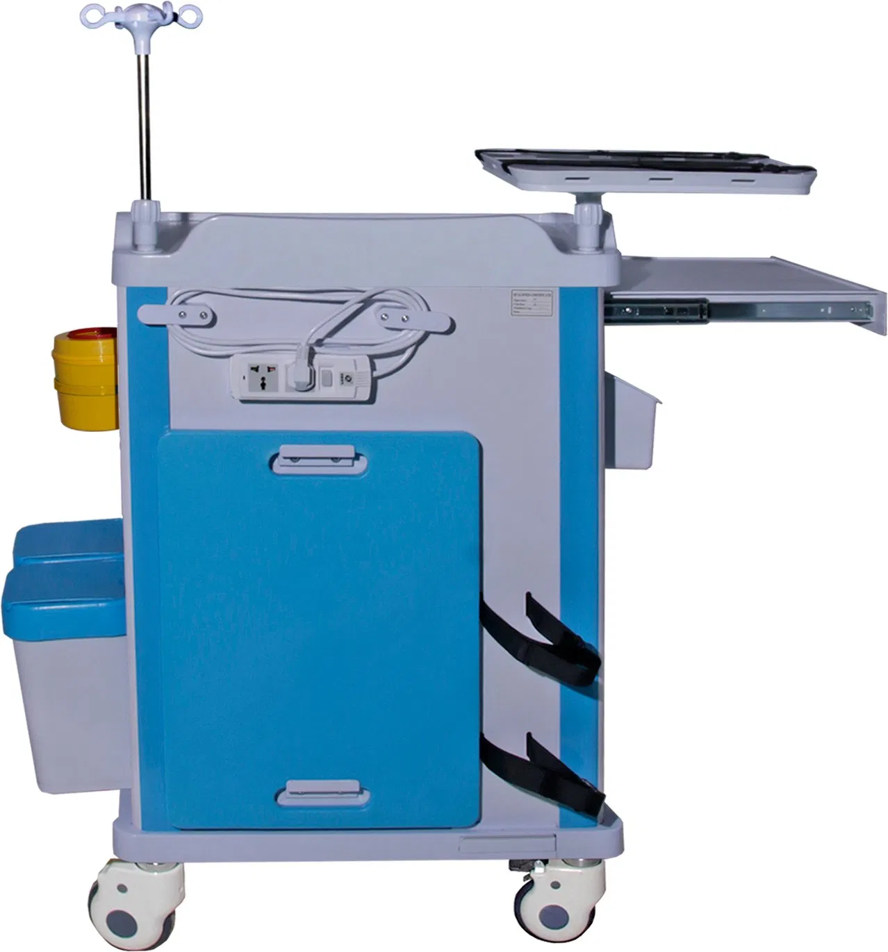 OEM ODM Available TRA625 Hospital Emergency Trolley with Sharps Box and Dirt Buckets