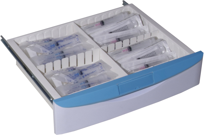 OEM ODM Available TRA625 Hospital Emergency Trolley with Sharps Box and Dirt Buckets