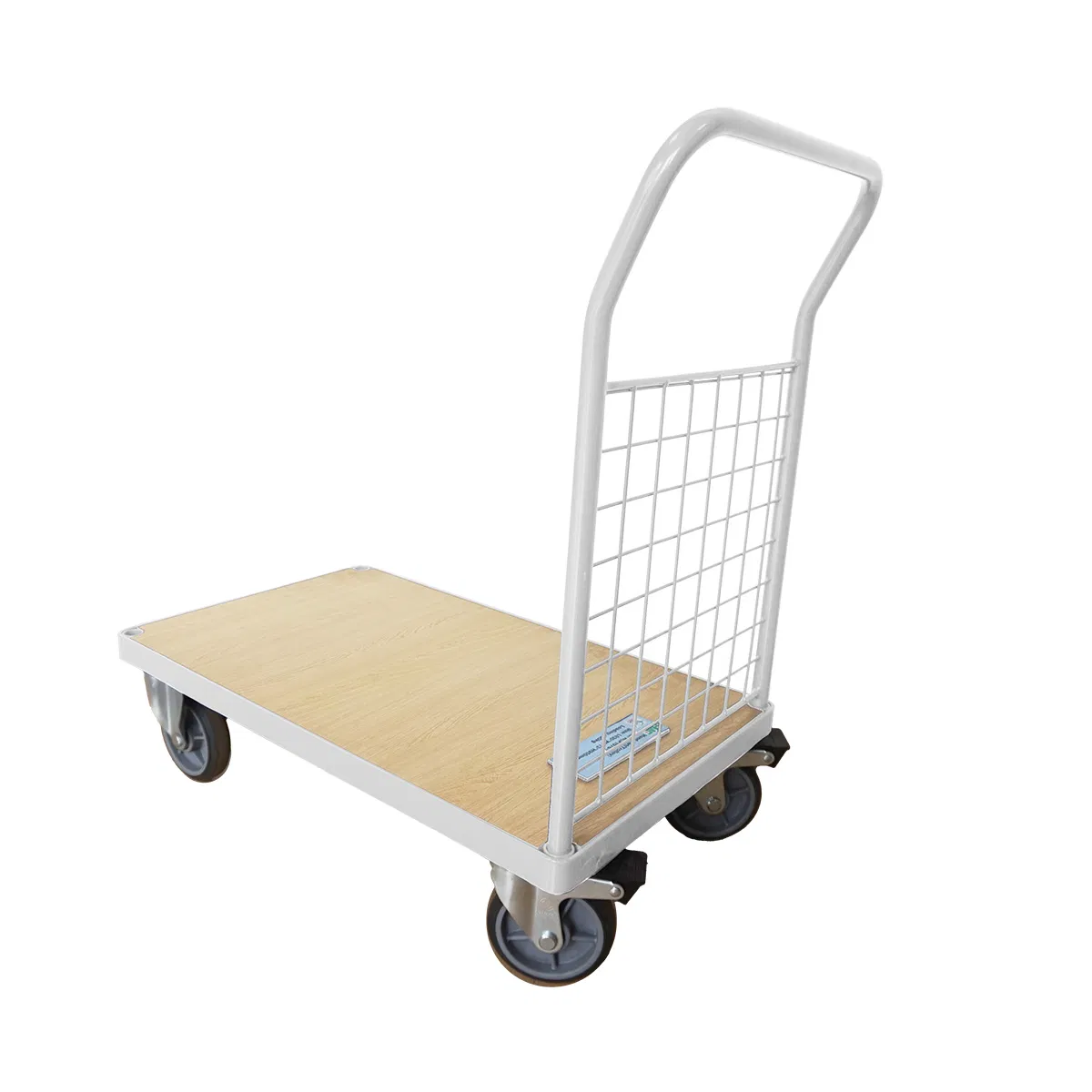 High Load Capacity Warehouse Trolley with Powder Coating Surface Treatment