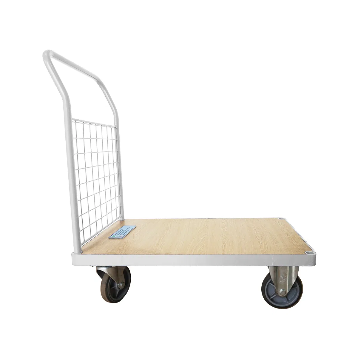 High Load Capacity Warehouse Trolley with Powder Coating Surface Treatment