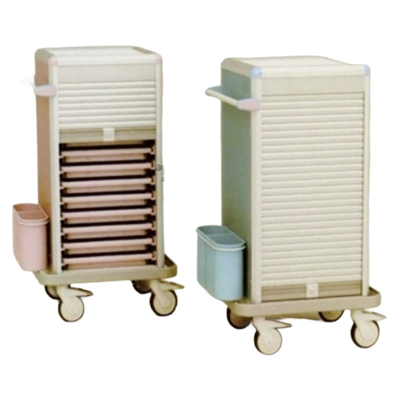 Wholesale ABS Medical Cart with Stainless Steel Surface & 125mm Swivel Casters
