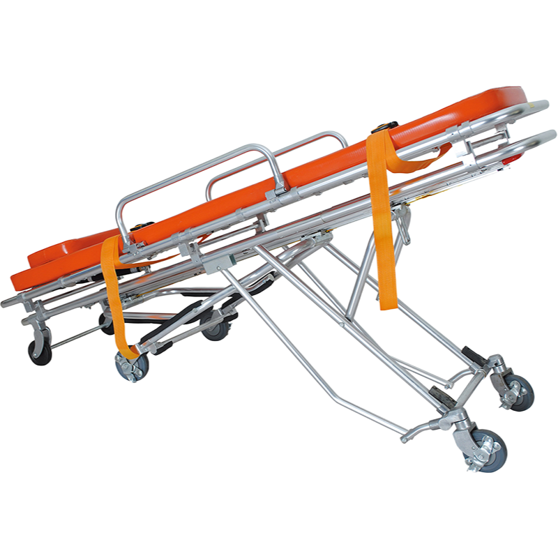 Heavy Duty Ambulance Stretcher Trolley Made of Stainless Steel and Aluminum Alloy