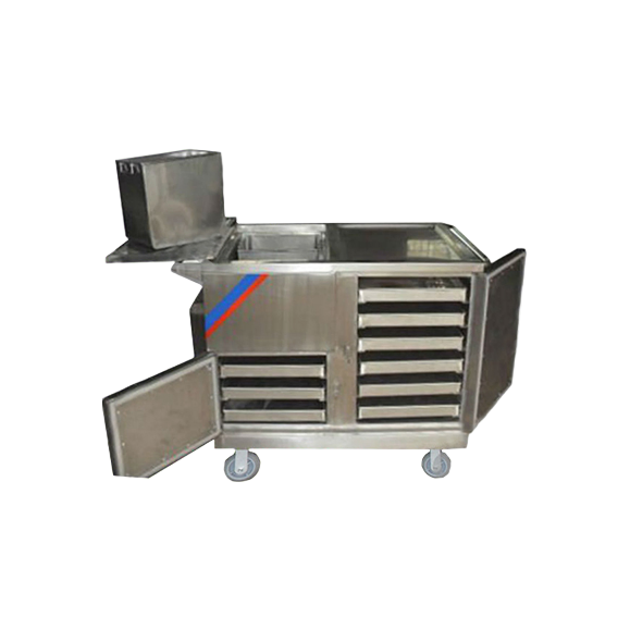 High Quality Mobile Food Warming Cart with 9 Meal Plates and 2 Soup Buckets for Catering
