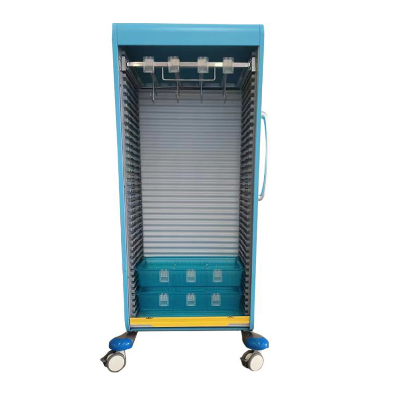 Utility Model Approved Medical ABS Medicine Cart with Cam Lock and Durable Construction