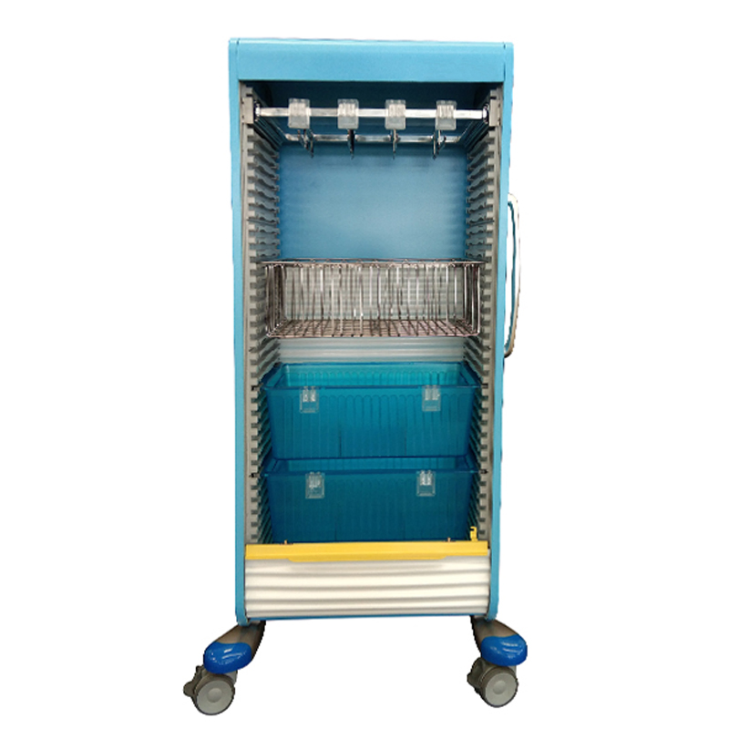 Utility Model Approved Medical ABS Medicine Cart with Cam Lock and Durable Construction
