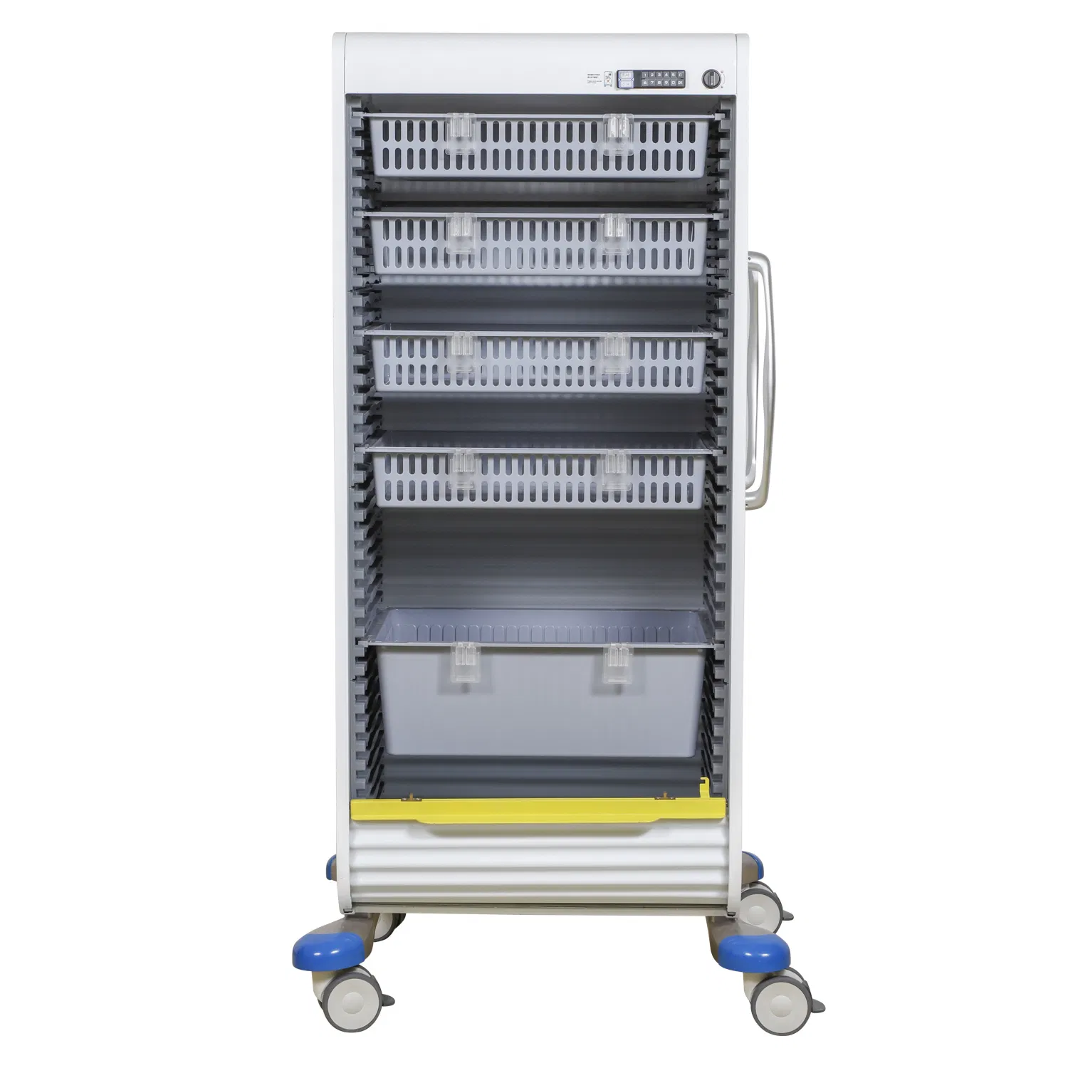 Utility Model Approved Medical ABS Medicine Cart with Cam Lock and Durable Construction