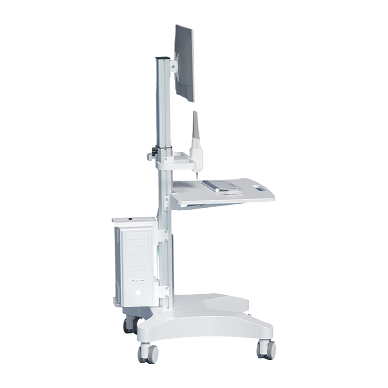 Durable ABS+Aluminium Mobile Cart with 4 Wheels for Medical Facilities